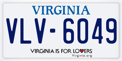 VA license plate VLV6049