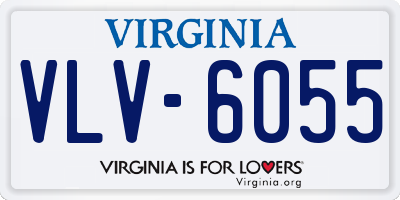 VA license plate VLV6055