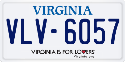 VA license plate VLV6057