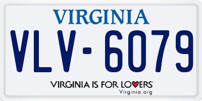 VA license plate VLV6079
