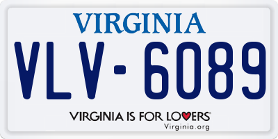 VA license plate VLV6089