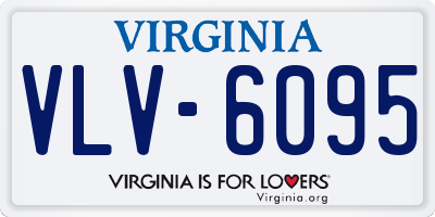 VA license plate VLV6095