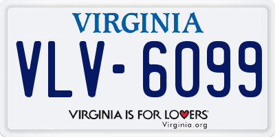 VA license plate VLV6099