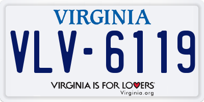 VA license plate VLV6119