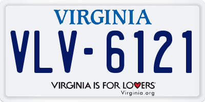 VA license plate VLV6121