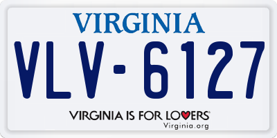 VA license plate VLV6127