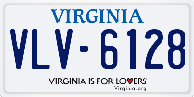 VA license plate VLV6128