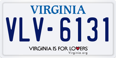 VA license plate VLV6131