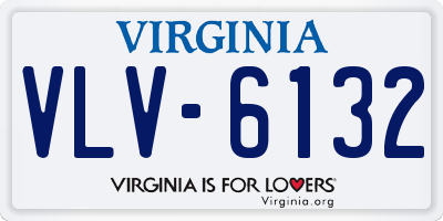 VA license plate VLV6132