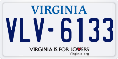 VA license plate VLV6133