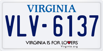 VA license plate VLV6137