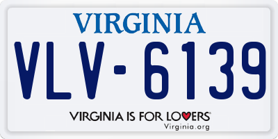 VA license plate VLV6139