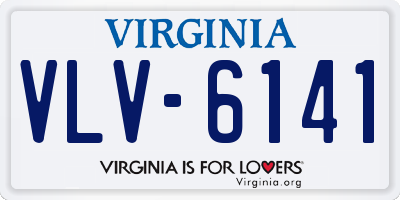 VA license plate VLV6141