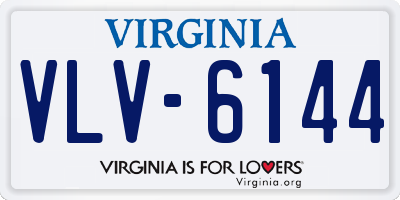 VA license plate VLV6144