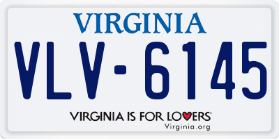 VA license plate VLV6145