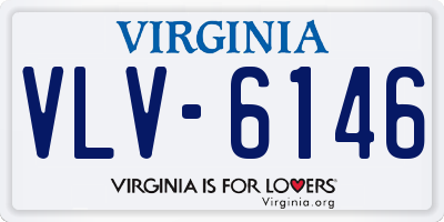 VA license plate VLV6146