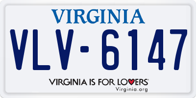 VA license plate VLV6147