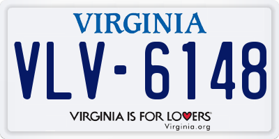 VA license plate VLV6148