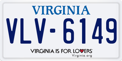 VA license plate VLV6149