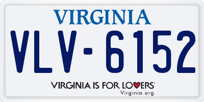 VA license plate VLV6152