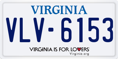 VA license plate VLV6153