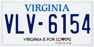 VA license plate VLV6154