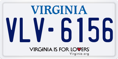 VA license plate VLV6156