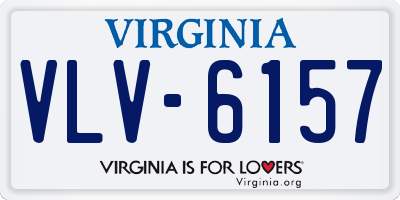 VA license plate VLV6157