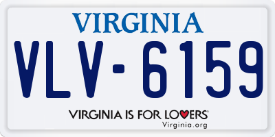 VA license plate VLV6159