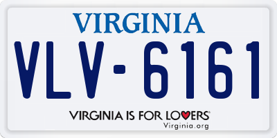 VA license plate VLV6161