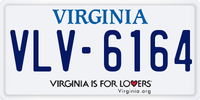 VA license plate VLV6164