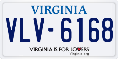 VA license plate VLV6168