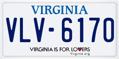 VA license plate VLV6170