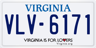 VA license plate VLV6171