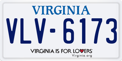 VA license plate VLV6173