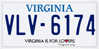 VA license plate VLV6174