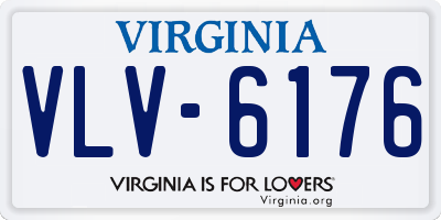 VA license plate VLV6176