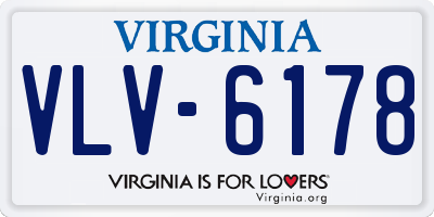 VA license plate VLV6178