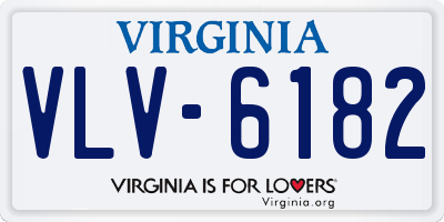 VA license plate VLV6182