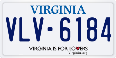 VA license plate VLV6184