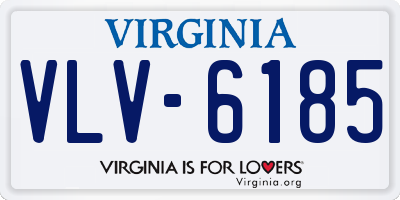 VA license plate VLV6185