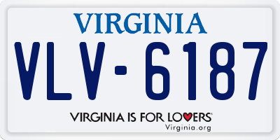 VA license plate VLV6187