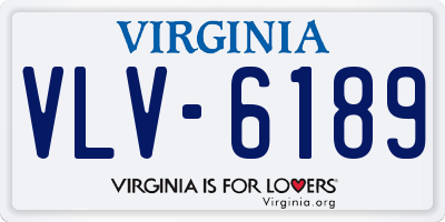 VA license plate VLV6189