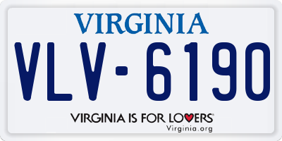 VA license plate VLV6190