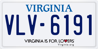 VA license plate VLV6191