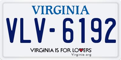 VA license plate VLV6192