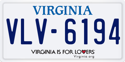 VA license plate VLV6194