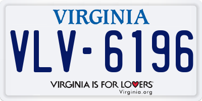 VA license plate VLV6196