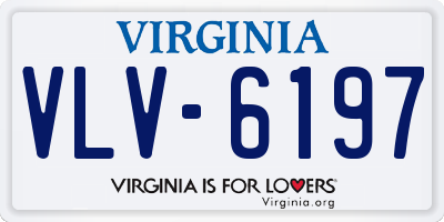 VA license plate VLV6197