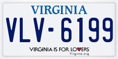 VA license plate VLV6199